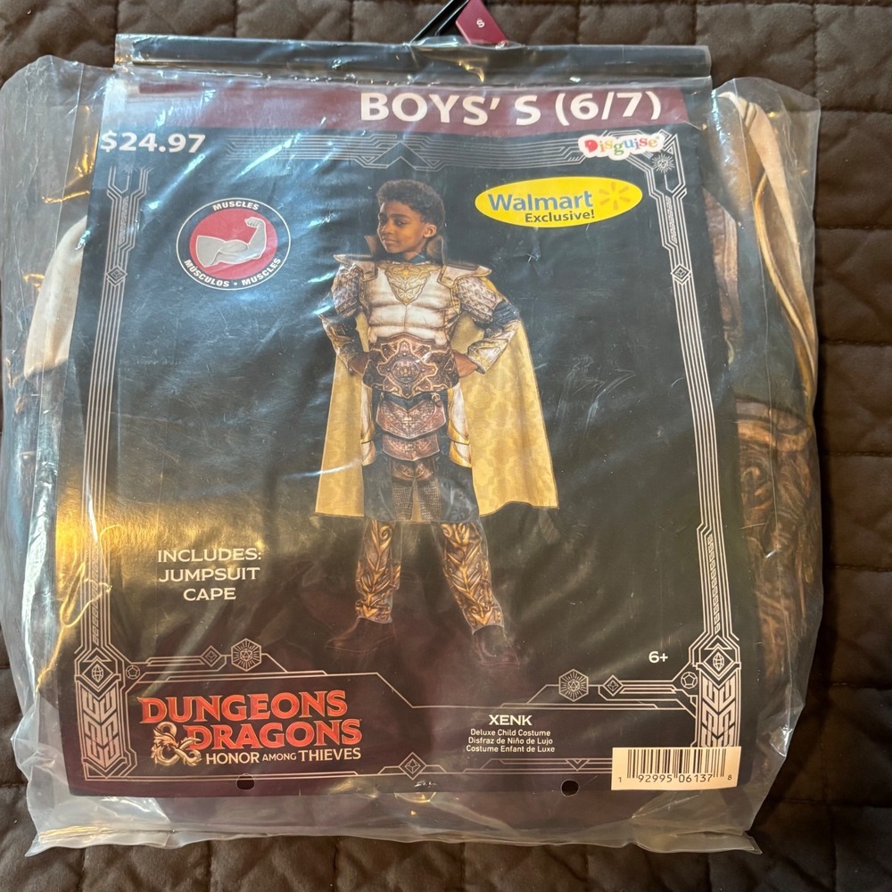 Dungeons and Dragons Honor Among Thieves Xenk‎ Costume Boys Size 6/7